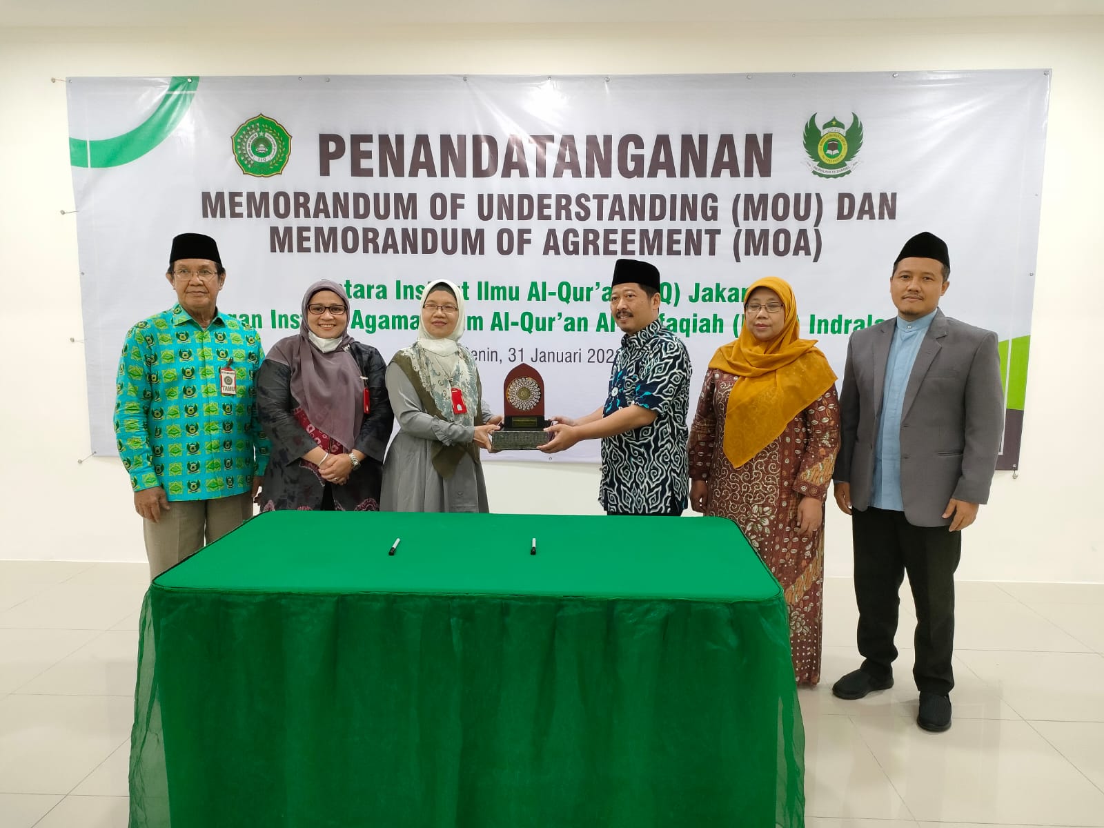 Penandatanganan MoU IIQ Jakarta – IAIQI Indralaya