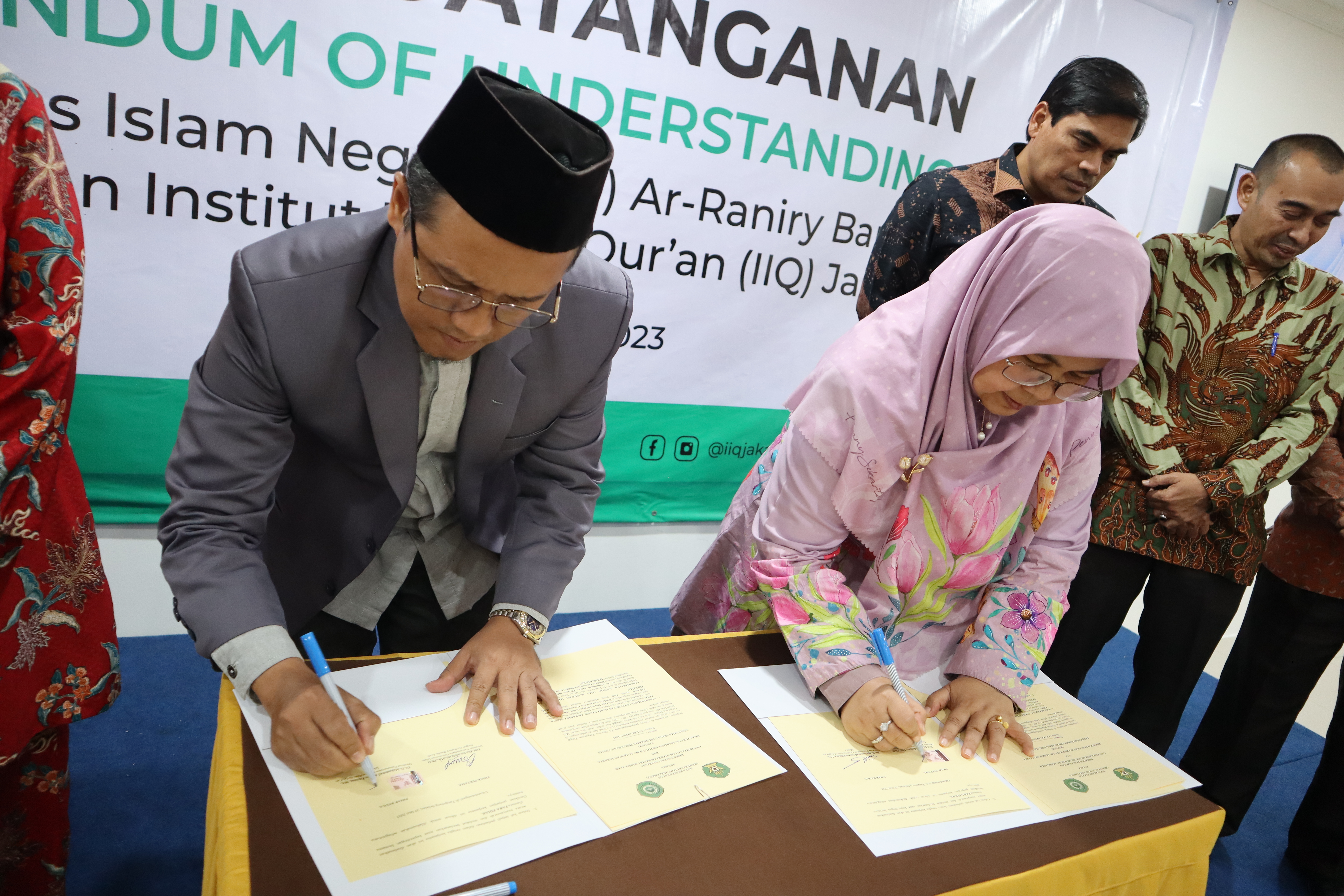 Direktur PPs IIQ Jakarta Sepakati Kerjasama dengan Pascasarjana UIN Ar-Raniry Banda Aceh
