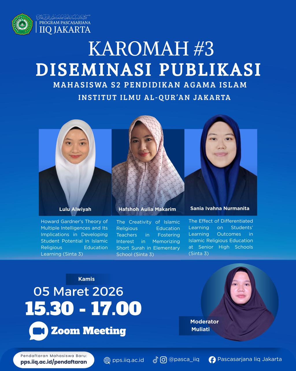 KaRoMah #3 S2 PAI IIQ Jakarta